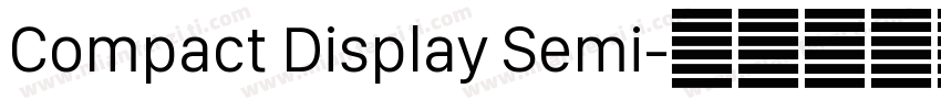 Compact Display Semi字体转换